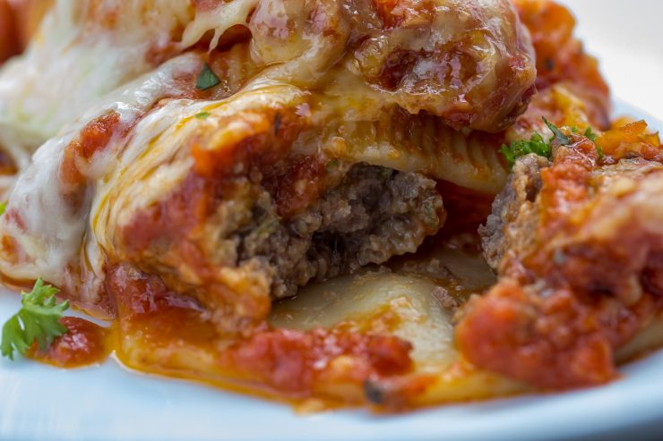 Traeger Meatball Stuffed Shells Recipe