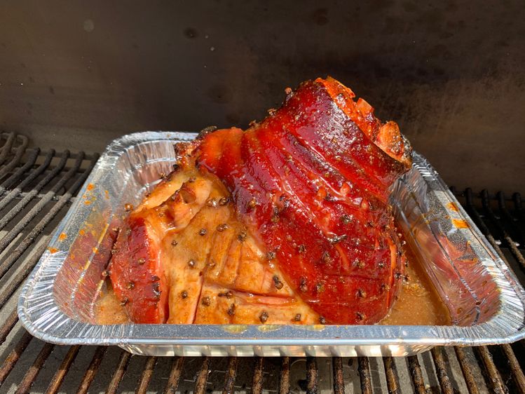Traeger Smoked Ham Easy glazed doublesmoked ham recipe