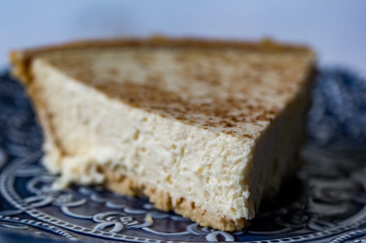 Traeger Eggnog Cheesecake