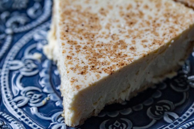 Traeger Eggnog Cheesecake