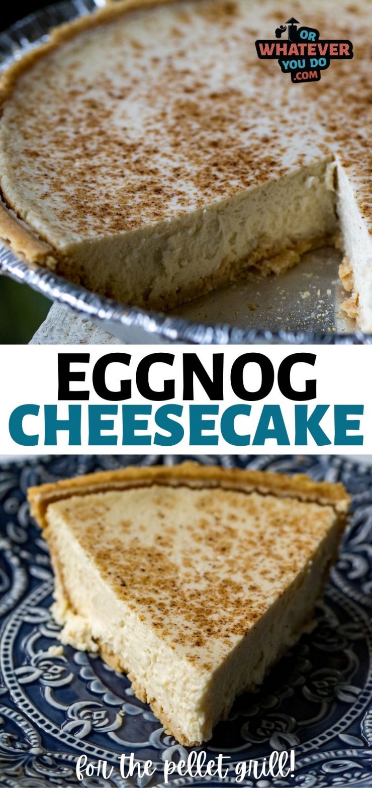Traeger Eggnog Cheesecake