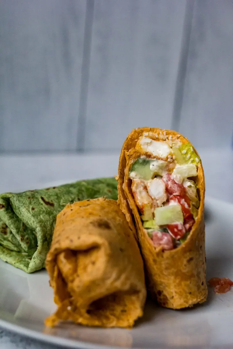 Blackened Shrimp Caesar Wrap