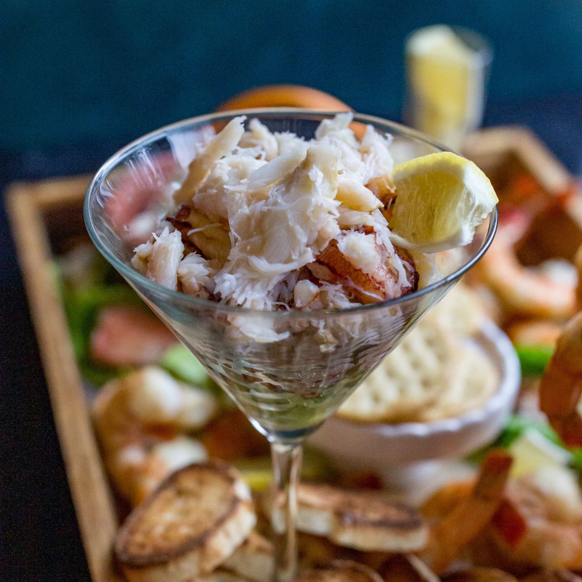 Holiday Crab and Shrimp Cocktail Board