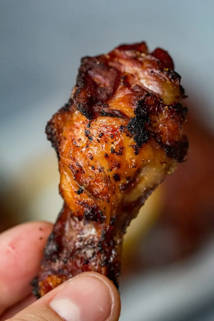 Smoked and Fried Mango Chipotle Chicken Wings