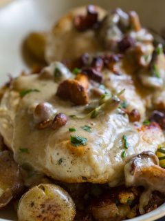 Blackstone Chicken Breast with Mushroom Gravy