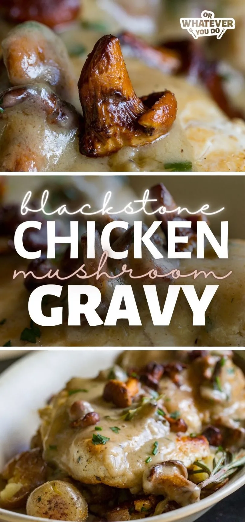 Blackstone Chicken with Mushroom Gravy