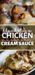 Blackstone Chicken with Mushroom Cream Sauce
