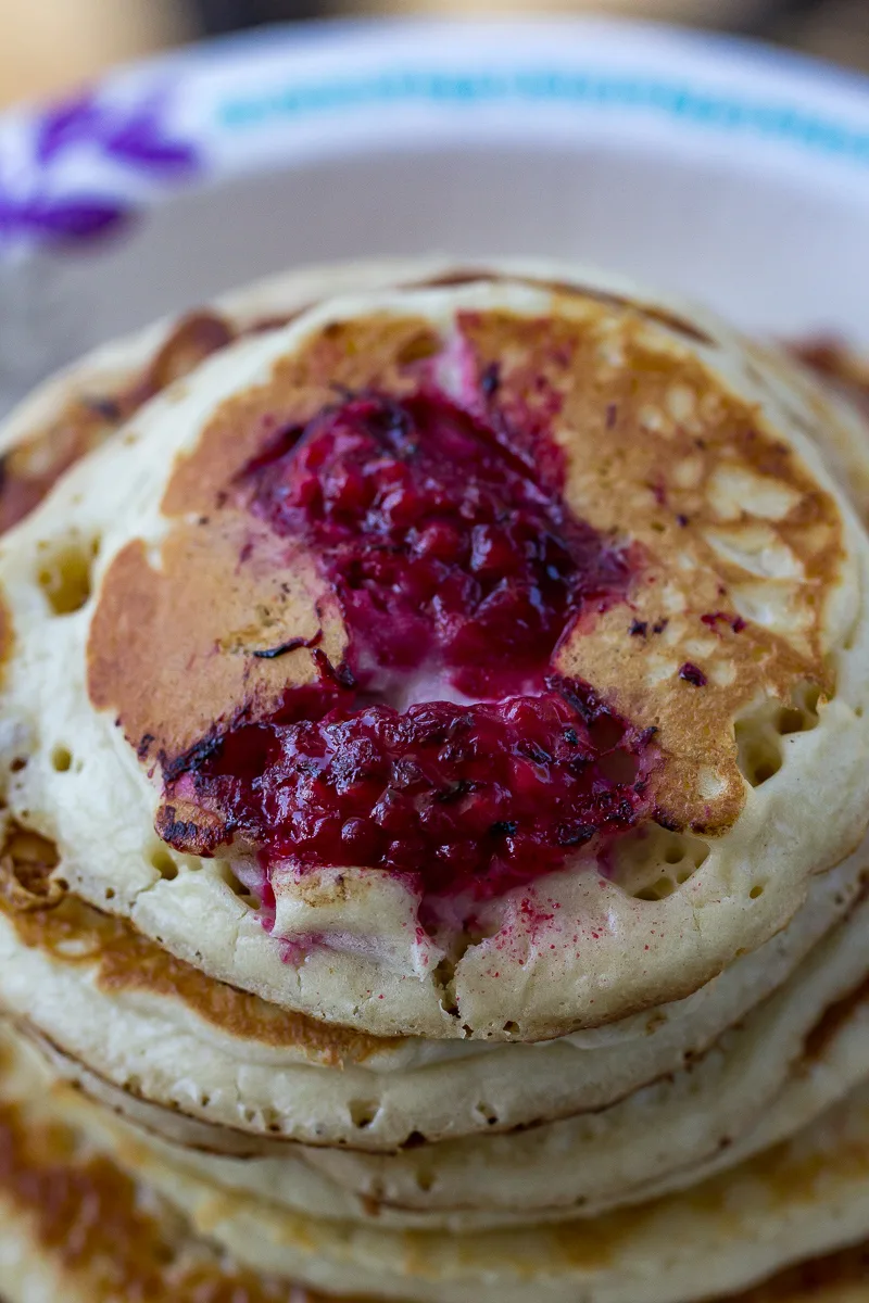 Blackstone Raspberry Pancakes