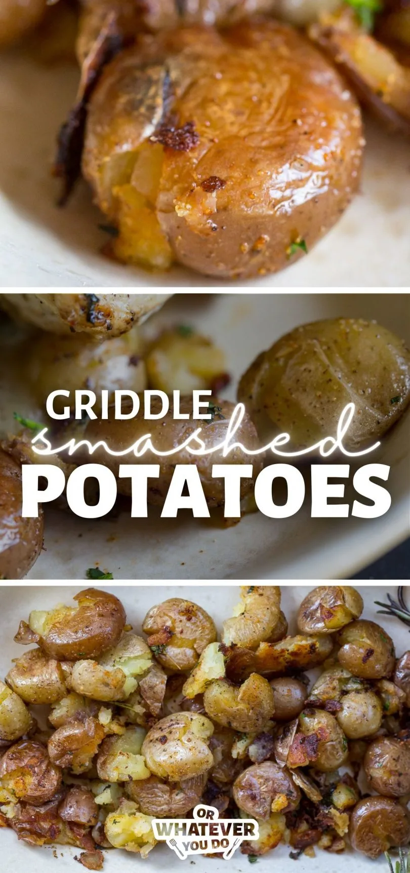 Griddle Smashed Potatoes
