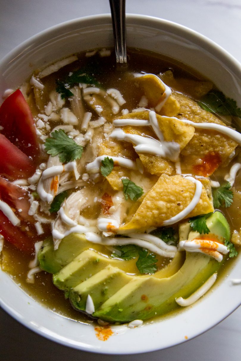Smoked Chicken Tortilla Soup