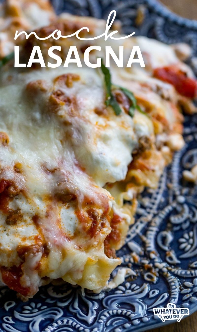 Mock Lasagna Casserole Recipe