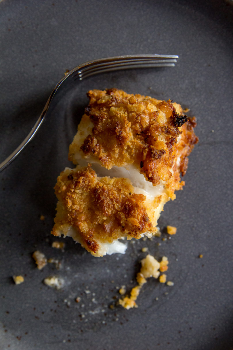 Air Fryer Parmesan Crusted Halibut