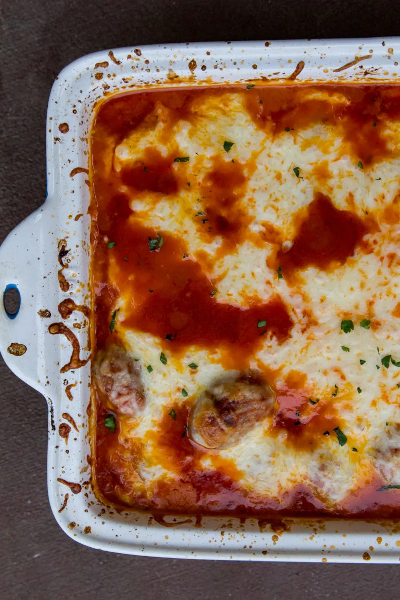 Smoked Meatball Sub Casserole