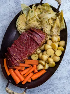 Traeger Smoked Corned Beef and Cabbage