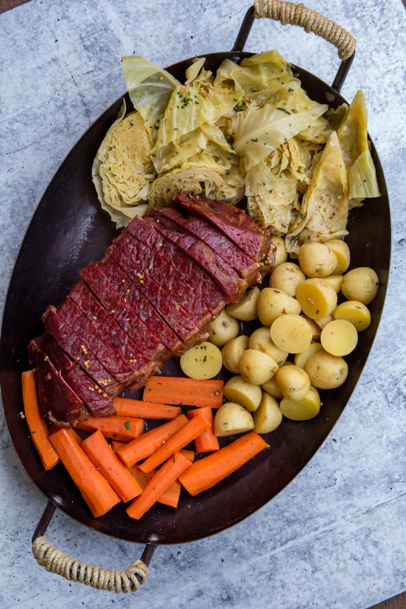 Traeger Smoked Corned Beef and Cabbage