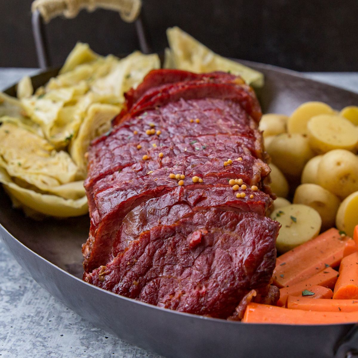 Traeger Smoked Corned Beef and Cabbage