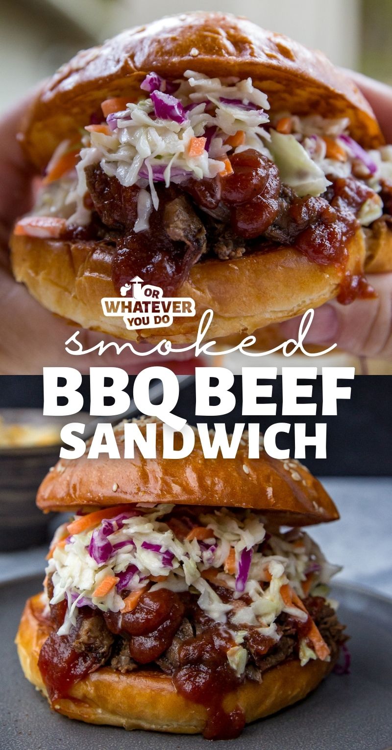 Smoked BBQ Beef Sandwich Pinterest