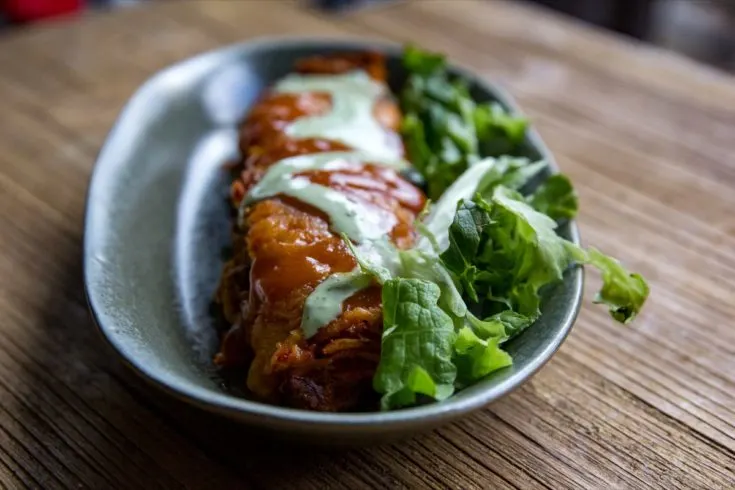 Smoked Shredded Beef Enchiladas