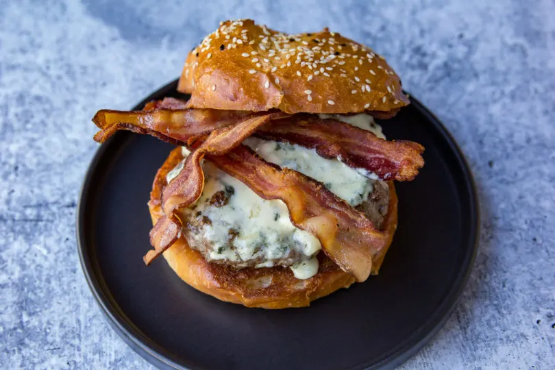 Bleu Cheese Bacon Burger - Menu - Snuffer's The Original Better Burger