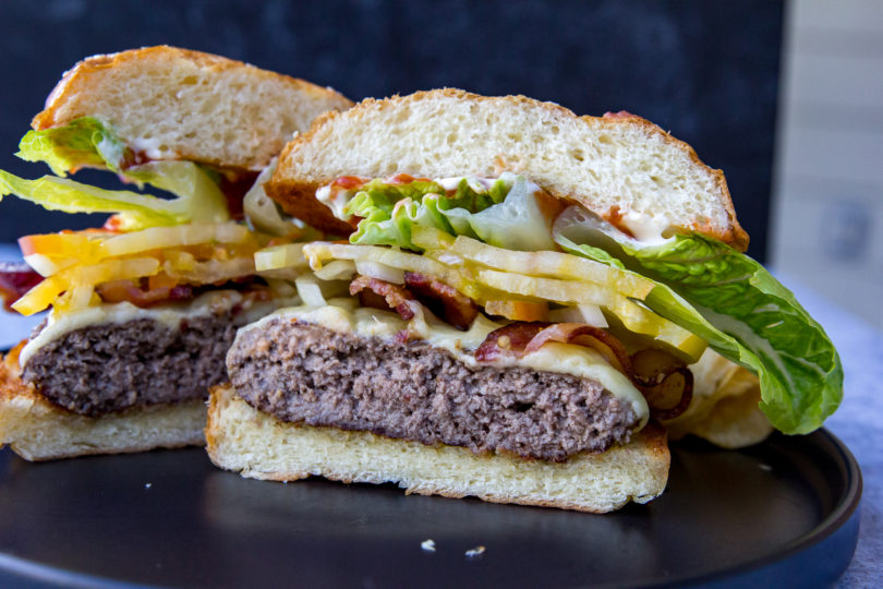 Blackstone BBQ Bacon Smash Burgers - The Primitive Dish