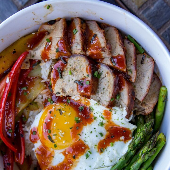 Spicy BBQ Pork Rice Bowls