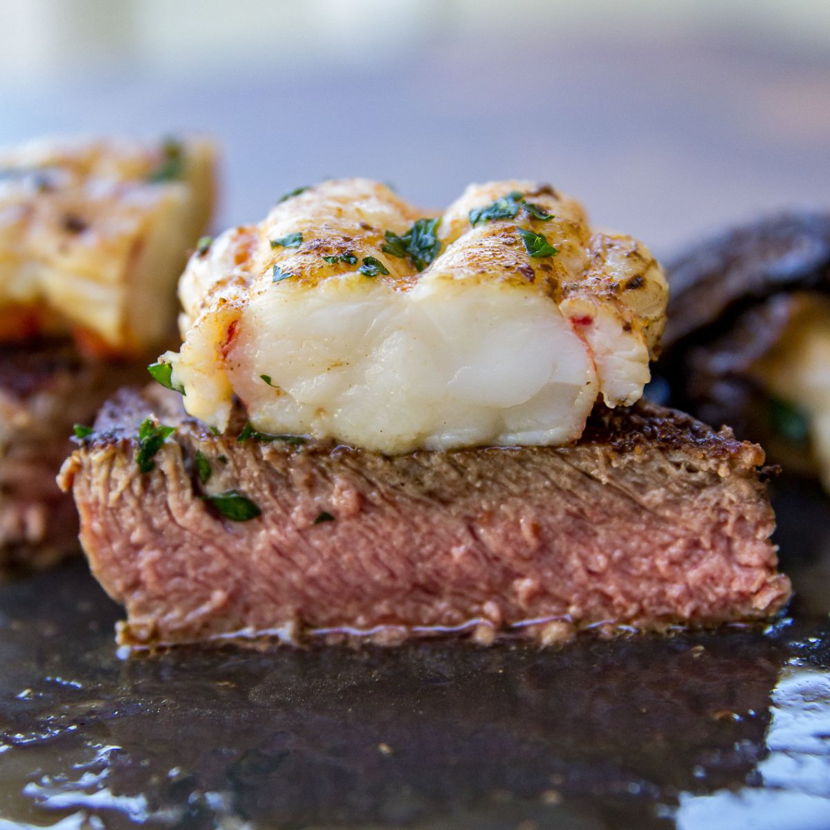 Blackstone Filet Mignon with Lobster