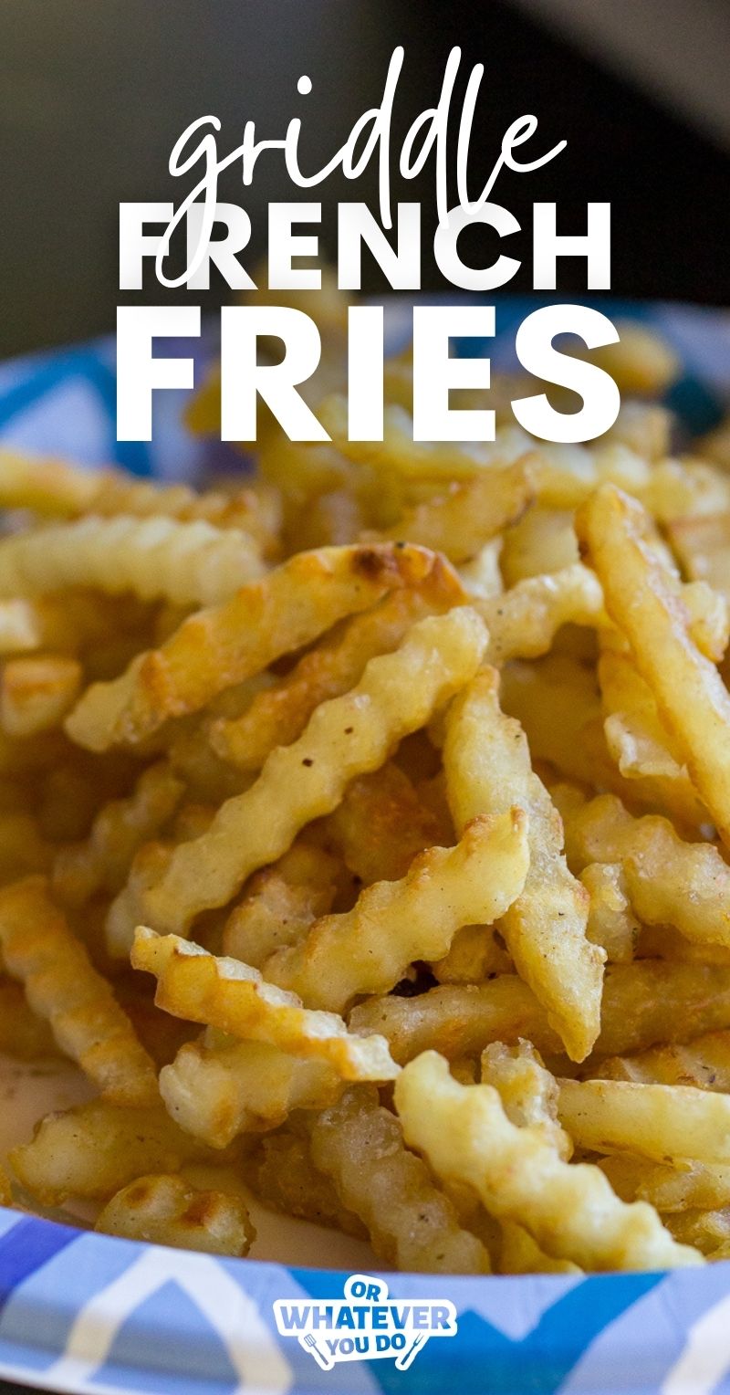 Blackstone French Fries on a paper plate