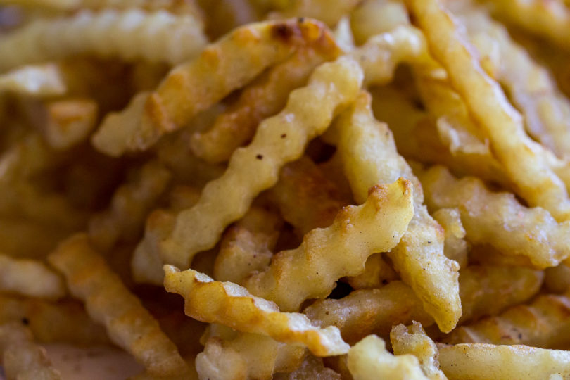 Fry Sweet Potato Fries on Blackstone Griddle - From Michigan To