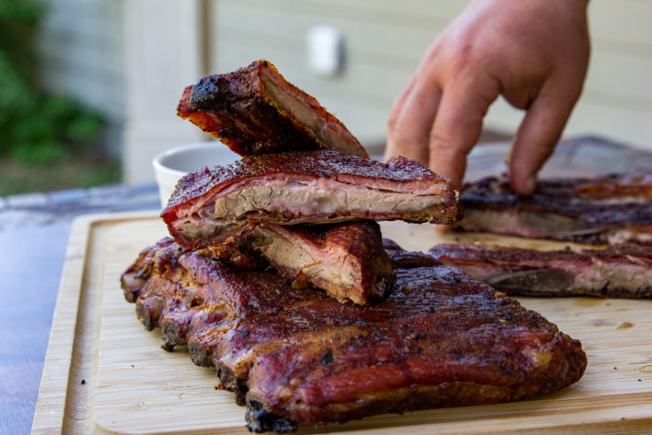 Smoked Blueberry Habanero Ribs