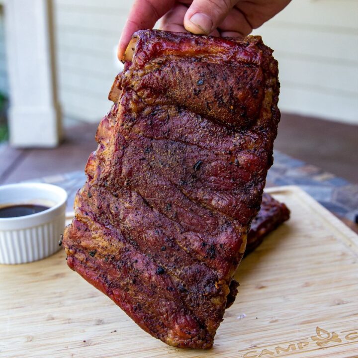 Smoked Blueberry Habanero Ribs