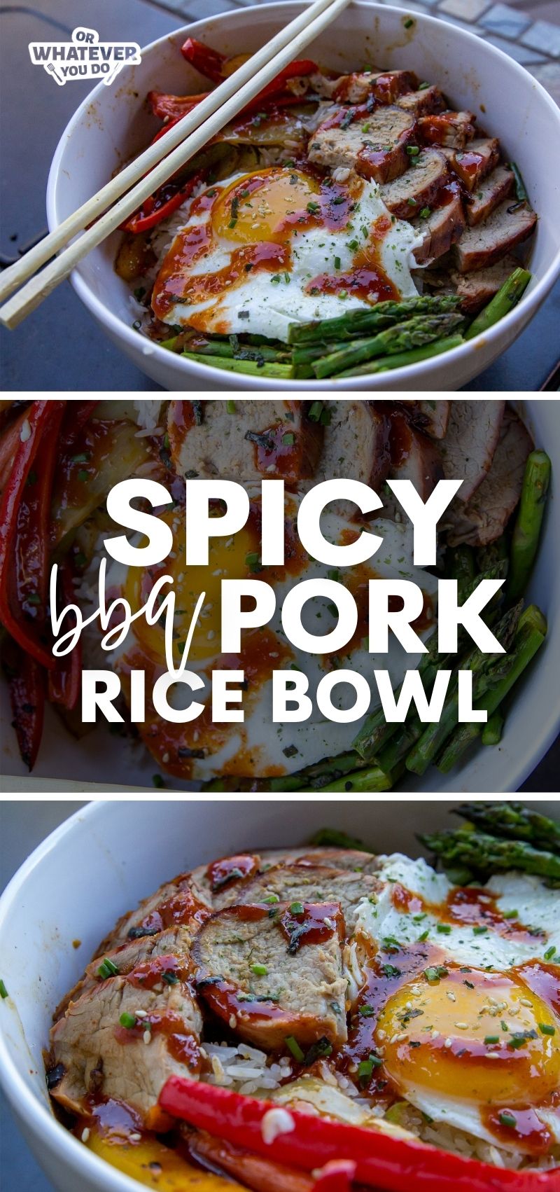 Spicy BBQ Pork Rice Bowl