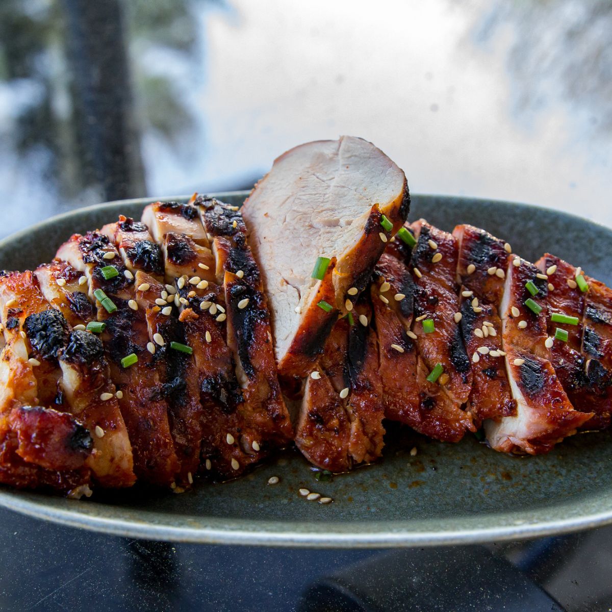 Pellet Grill Spicy BBQ Pork Tenderloin
