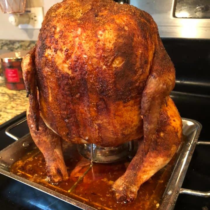 Smoked Dr. Pepper Beer Can Chicken