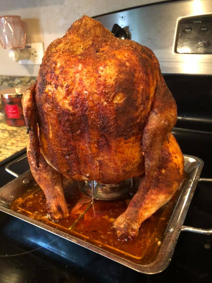 Smoked Dr. Pepper Beer Can Chicken