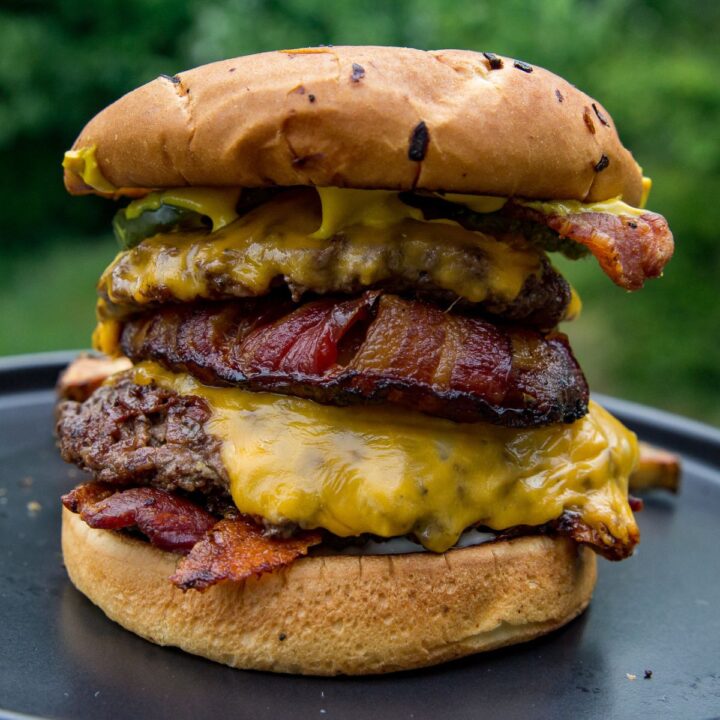 Bacon Onion Smash Burgers