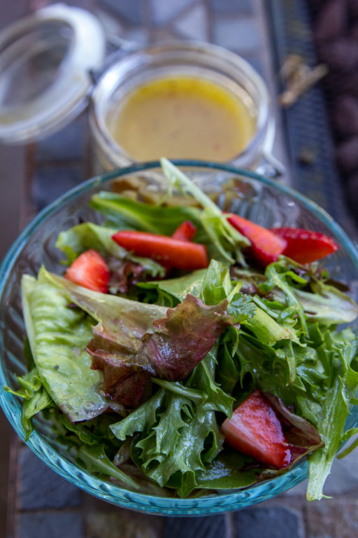 Strawberry Salad with Red Wine Vinaigrette Or Whatever You Do