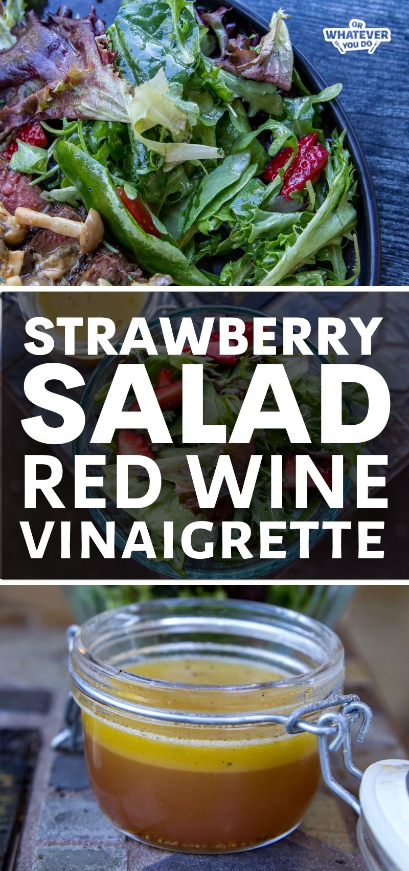 Strawberry Salad with Red Wine Vinaigrette