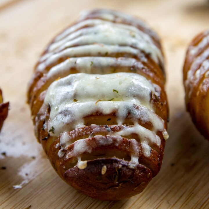 Smoked Hasselback Potatoes