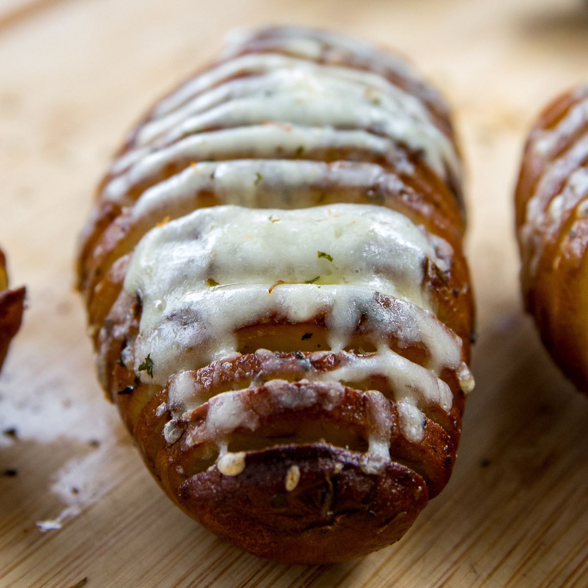 Smoked Hasselback Potatoes