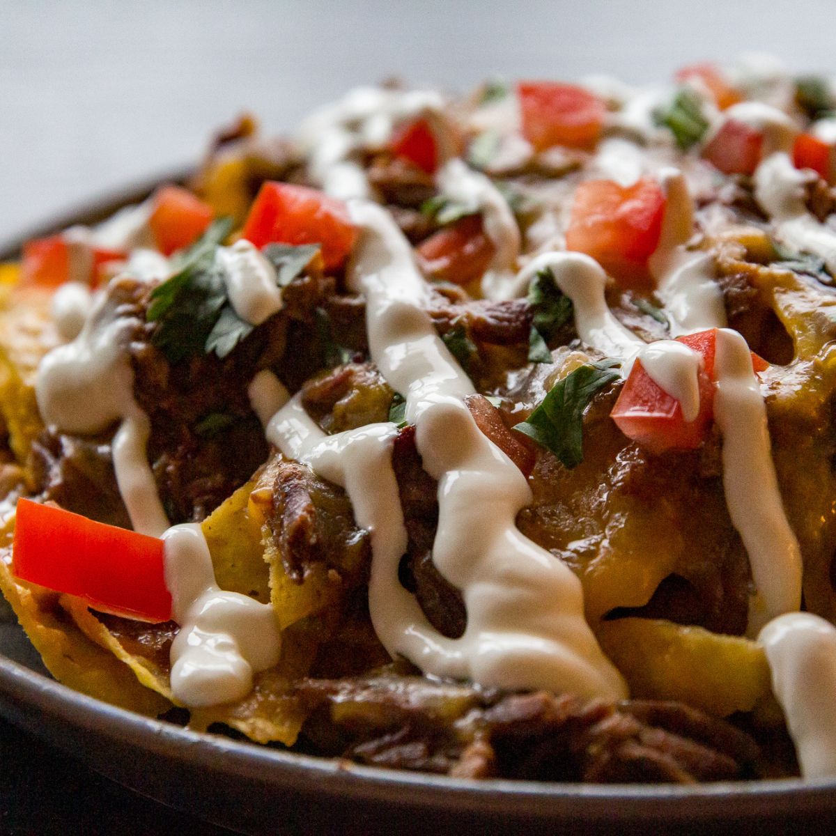 Smoked Shredded Beef Nachos