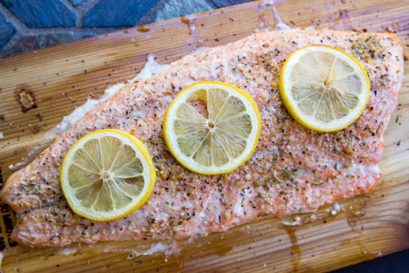Cedar Plank Salmon on the pellet grill Or Whatever You Do
