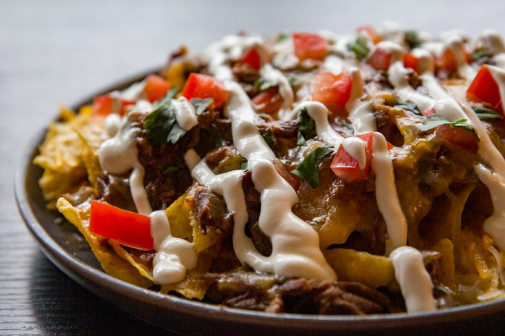 Smoked Shredded Beef Nachos