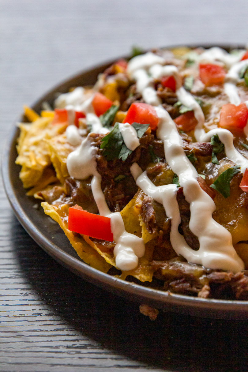 Traeger Shredded Beef Nachos