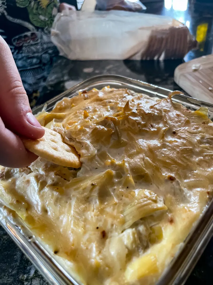 Double-Smoked Artichoke Dip