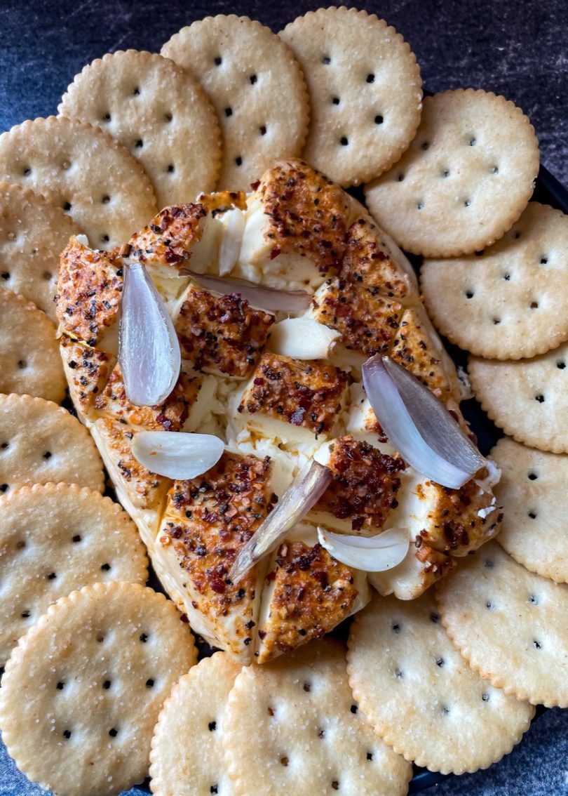 Smoked Cream Cheese with Roasted Garlic