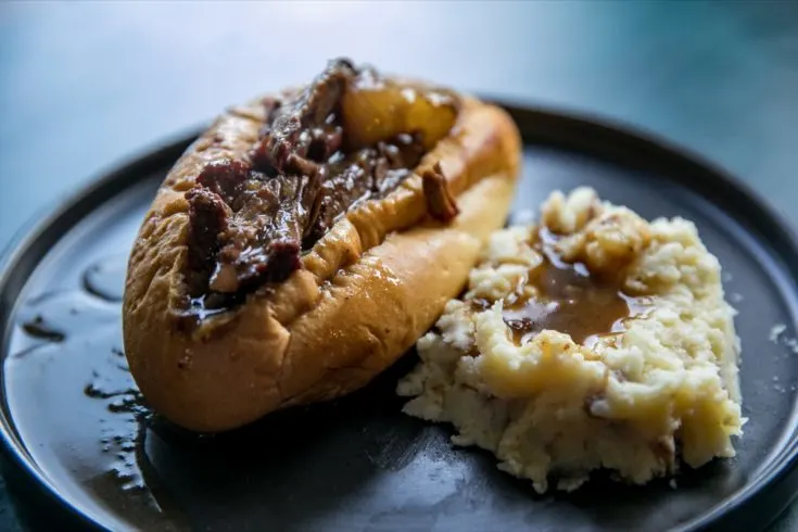 Smoked Hot Beef Sandwich Boats