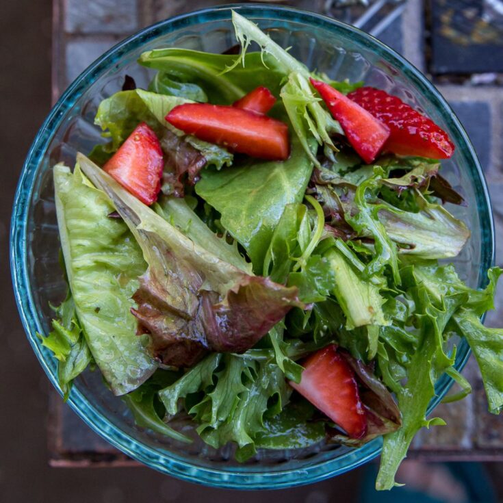Strawberry Salad with Red Wine Vinaigrette Strawberry Salad with Red Wine Vinaigrette