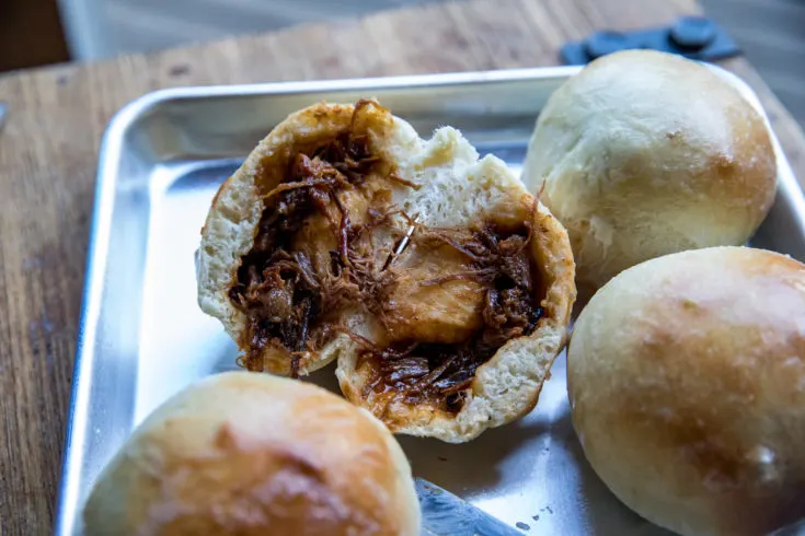 Brisket Stuffed Bread Dough