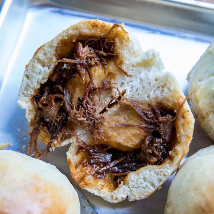 Brisket Stuffed Bread Dough