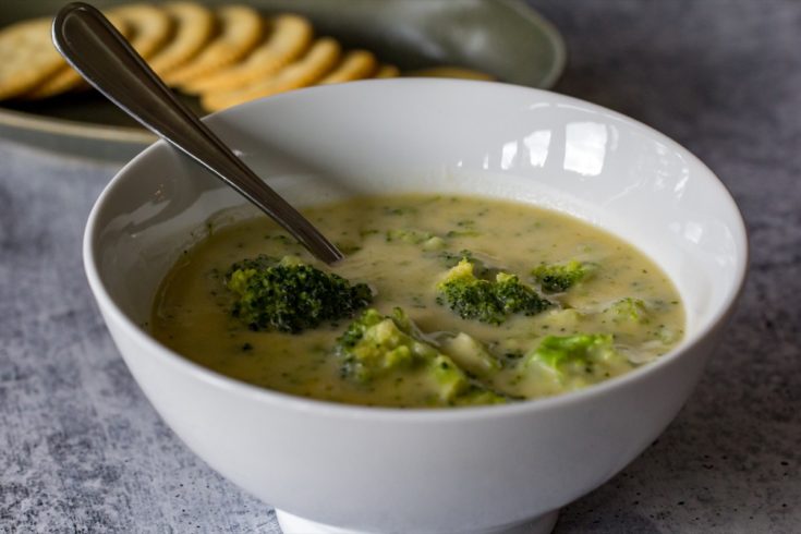 Smoked Broccoli Cheese Soup